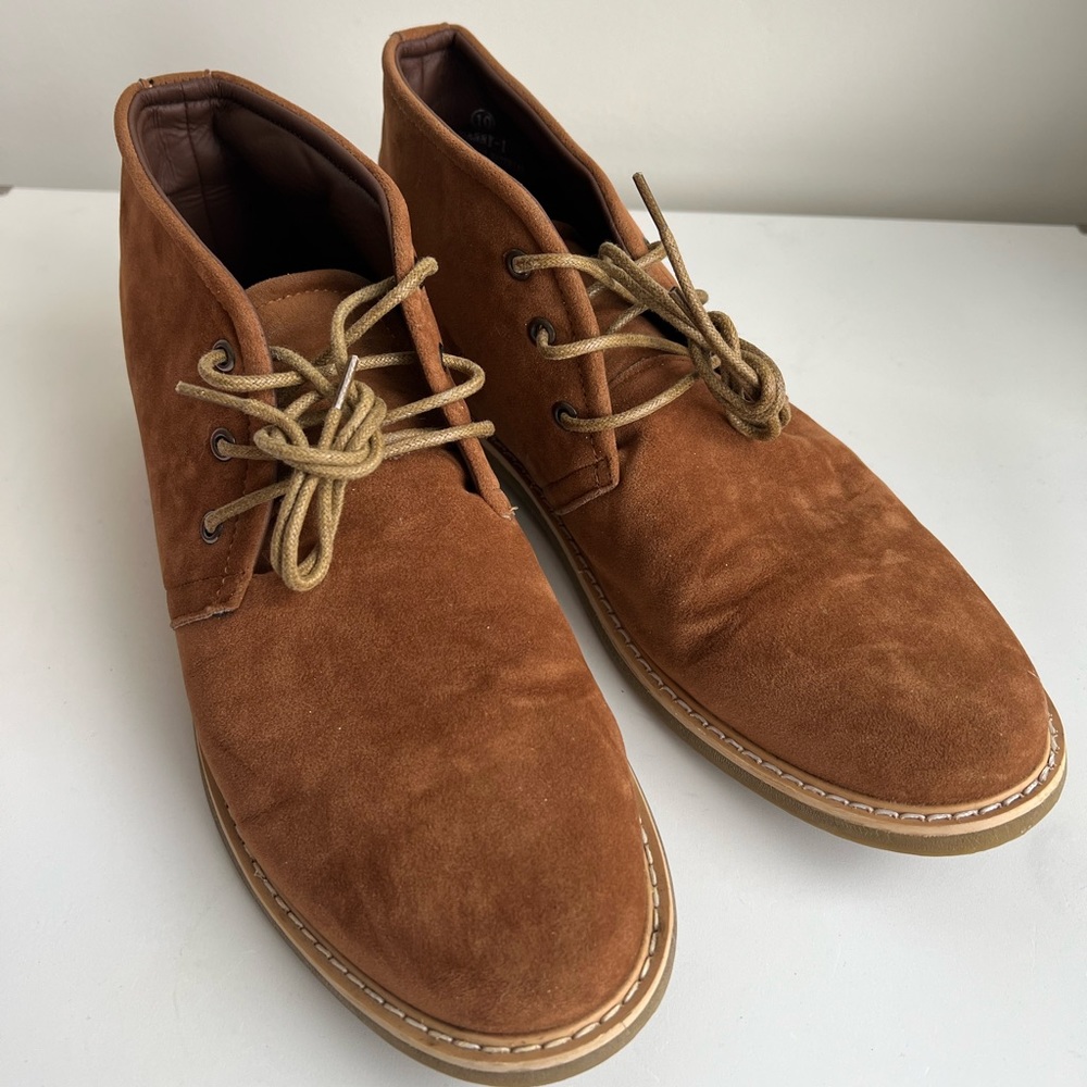 Brown Velvet Men Shoes